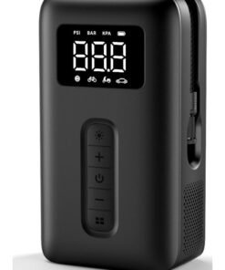 Ugreen Automatic Tire Inflator Portable Air Compressor External Power Free Multi-Devices Support & USB C Rechargeable Easy Operate Compatible With Car, Kind of Balls, Bike, Swimming Ring（Adapter Attached）