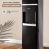 Clikon Bottom Loading Water Dispenser, Hot, Cold, Normal Water, Floor Standing, Hold Up to 5-Gallon Water Bottle, Made With stainless Steel Tank, Water Level Indicator Sensor And Child Lock CK4050 Black