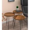 A set of nesting side tables with a modern and elegant design for small spaces
