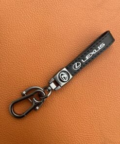 LEXUS Carabiner Keychain, Universal Heavy Duty Woven Handmade Leather Key Chain for Men and Women