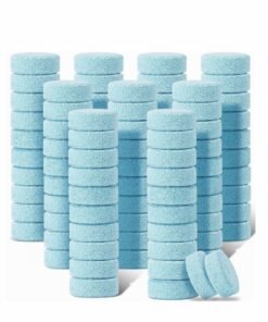 Y&D 100 Pieces Car Windshield Glass Concentrated Washer Tablets Solid Effervescent Wiper Cleaning for Kitchen Window
