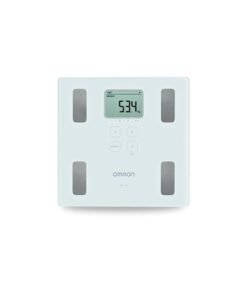 Omron HBF 214 Digital Full Body Composition Monitor with 4 User & Guest Mode Feature to Monitor BMI, Body Age, Vesceral Fat Level, Body Fat & Skeletal Muscle Percentage