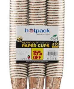 Hotpack Paper Cup 4 ounce Pack of 3, Multicolour ( item is smaller than it appears)