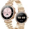 RollsTimi  Ladies Smart Watch, 1.27" High-Definition Touch Screen, Stylish Design Commuter Watch, Waterproof Smart Watch, Exquisite Appearance Premium Business Watch, RT-i109 Gold Smart Watch