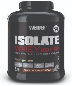 Weider Isolate Whey 100 CFM 2kg Chocolate Fondant Flavour. Protein Powder with 25g Proteins and 5g BCAAs per Serving. Low Sugar. Aspartame-Free.