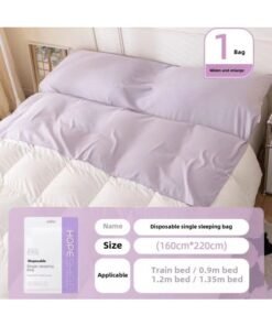 Travel Disposable Sleeping Bag Hotel Thickened Dirty-separated Single Double Bed Supplies Train Sleeper One-piece-Color:Individually Packaged | Sterilized And Can Sleep Naked-Specifications:3 Pieces (upgraded Fabric/business Travel Portable)