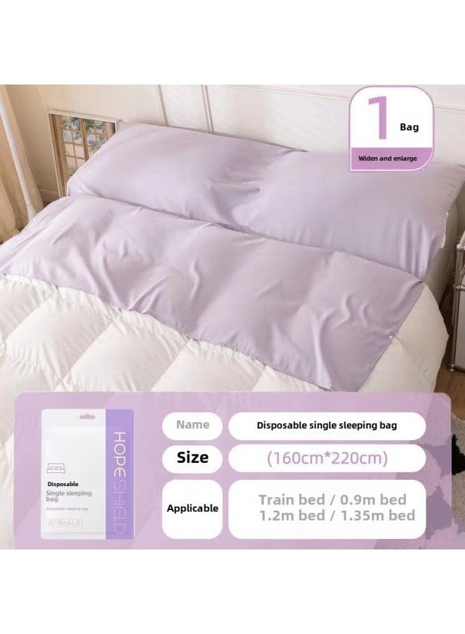 Travel Disposable Sleeping Bag Hotel Thickened Dirty-separated Single Double Bed Supplies Train Sleeper One-piece-Color:Individually Packaged | Sterilized And Can Sleep Naked-Specifications:3 Pieces (upgraded Fabric/business Travel Portable)