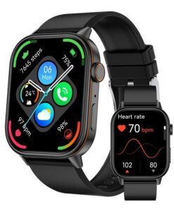 RollsTimi  Smart Watch for Men Women Bluetooth Call, 2.01" HD Fitness Watch Smartwatch with Heart Rate Sleep, 178+ Sports Step Counter, Fitness Activity Trackers for Android iOS