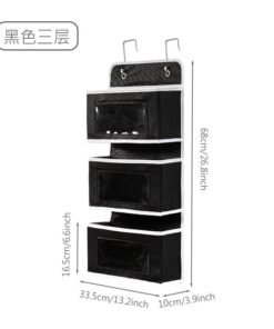 Wardrobe Door Rear Storage Hanging Bag Wall-Mounted Simple Storage Bag Wall-Mounted Storage Bag Storage Hanging Bag Hanging Pocket