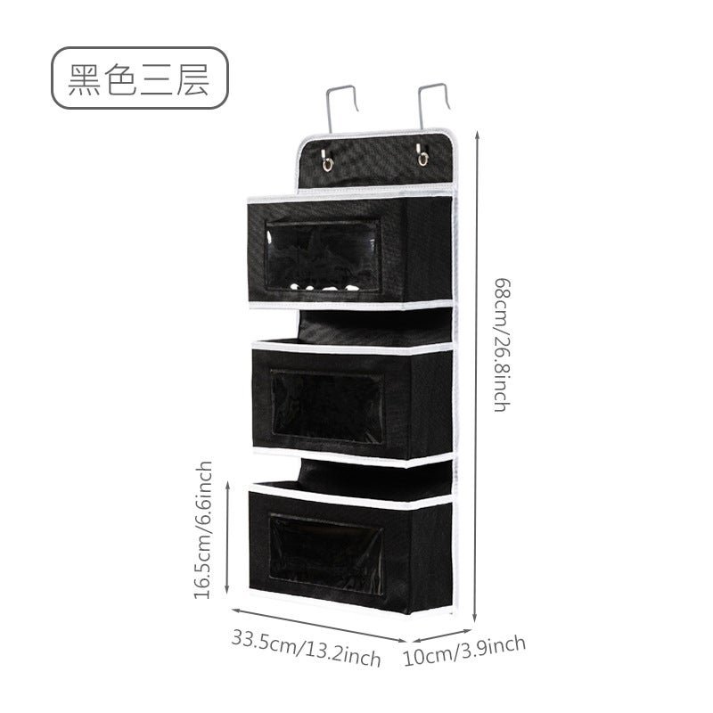 Wardrobe Door Rear Storage Hanging Bag Wall-Mounted Simple Storage Bag Wall-Mounted Storage Bag Storage Hanging Bag Hanging Pocket