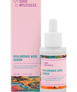Good Molecules Hyaluronic Acid Serum - Hydrating, Non-greasy formula to Moisturize, Plump - 1% HA, Anti-aging, Water-Based Skincare for Face
