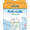Dr. Brown’s Pack Of 2 Baby Anti-Colic PP Options+ Wide Neck Feeding Bottle, 2 X 150 ML, Level 1 Teat, 0 Months +