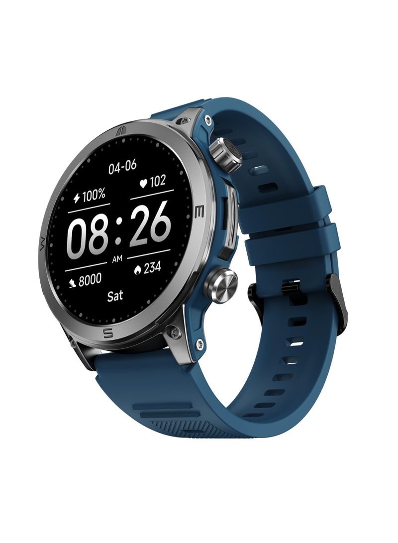 Noise Endeavour Rugged Design 1.46" Amoled Display Smart Watch, Bt Calling, Sos Feature, Rapid Health & 100+ Sports Modes Teal Blue