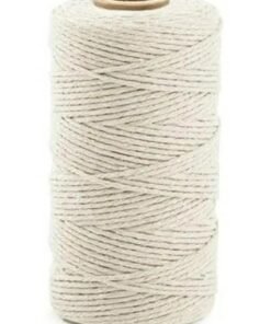 Kandid 100 M Cooking Twine, Strong Food Safe Cotton Wraps String for Tying Meat, Baking, DIY Crafts, Gifts Making Sausage Packaging Decoration Macrame Cord Thickness 2MM