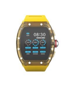 Goaltage SW01 Lucid Smart Watch with Water Resistant, NFC Payment, and Sleep, Heart Rate, Pressure, and Oxygen Monitoring - Yellow