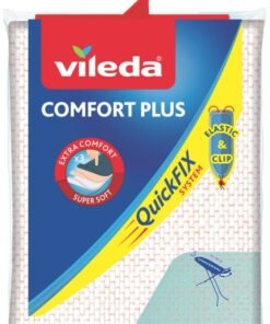 Vileda Comfort Plus Ironing Board Cover, 3-Layer System, High Stability, Universal Size (30-45 x 110-130 cm)