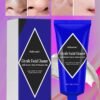 lakerain 100g Glycolic Facial Cleanser for Men Purify Skin Deep Cleaning Face Cleanser with Volcanic Ash and Kaolin Clay for All Skin Types Facial Cleansing Face Mask Ash Facial Cleanser Foam Pore Face Cleanser