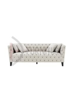 DIVINE FURNITURE Button Tufted Upholstered Fabric Sofa
