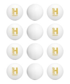 Heega Choice of Champion Plastic Cricket Ball White Non Toxic (Weight 50Gm, Pack Of 12 | 50 Gm Per Ball)