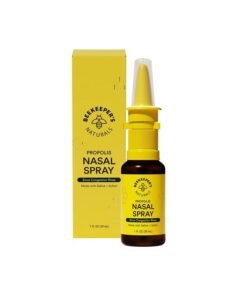 Beekeeper's Naturals Nasal Spray for Adults with Propolis, Xylitol & Saline, Clears Nasal Congestion, Moisturizes Sinus Canal, & Decongest Sinus Cavities, 1 fl oz
