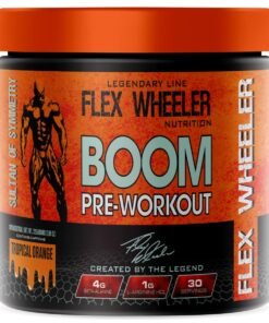 Flex Wheeler Nutrition BOOM Pre Workout 30 Servings - Tropical Orange