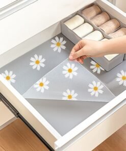 Haidue 3-Rolls Non-Adhesive Cupboard Cabinet Drawer Mat Clear 45x100cm