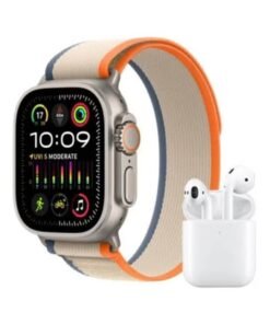 Oteeto Smart Duo Smart Watch with AMOLED Display, Bluetooth Earphone & Wireless Charger – All-in-One Smartwear for Health Monitoring, Connectivity, and Convenience