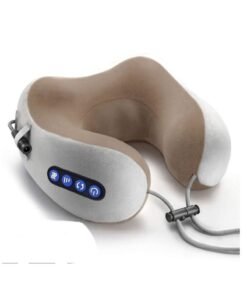 Electric Travel Neck Massage Pillow, U Shaped Memory Foam Kneading Vibration Neck Head Support Pillow, Relief Cervical Pain, For Airplane, Train, Car