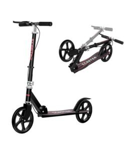 Arabest Adult Scooter, Foldable Scooter, with Disc Brakes, Double Shock Absorption System, Three levels of height adjustment, Can Support 150KG, Suitable Freestyle Kick Scooter For Boys And Girls