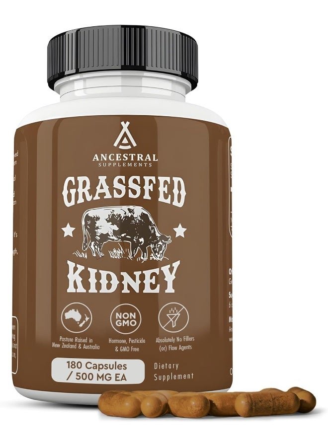 Ancestral Supplements High in Selenium, B12, Dao Supports Kidney, Urinary, Histamine Health (180 Capsules)