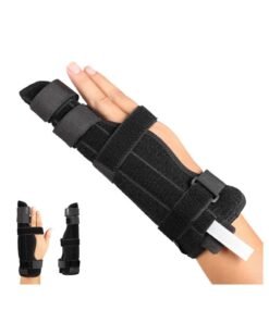 Finger Splint Brace Adjustable Finger Brace for Straightening Arthritis Sprains Pain Relief Metacarpal Splint for 4th or 5th Finger