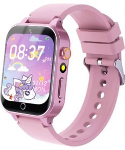 Smart Watch for 4-12 Year-old Kids, Comes with Video, Camera, Music Player Functions and 26 Games (Pink)