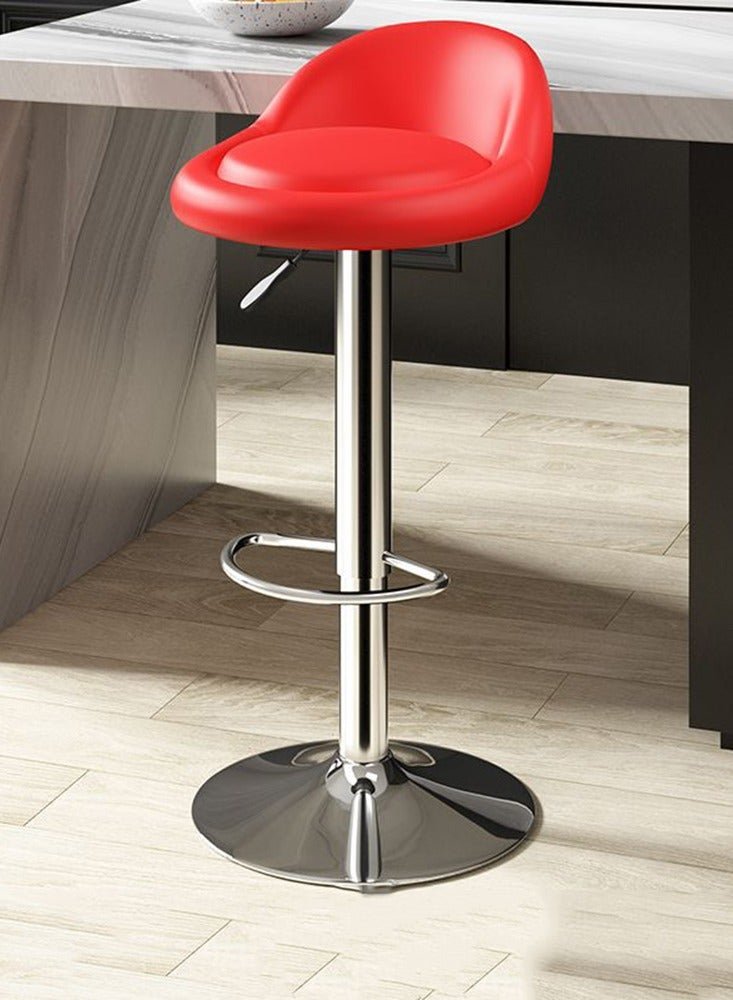 CityRiya-Long Bar Stool PU Leather Bar Chairs Swivel Barstools Rolling Stool Vanity Chair Kitchen Counter Height Island Chairs Swivel Stool with Footrest for Home Office Studio Shop SPA Salon