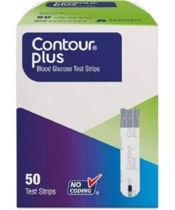Contour Plus Blood Sugar Test Strips (50 Pack) | Easy to Use & Accurate