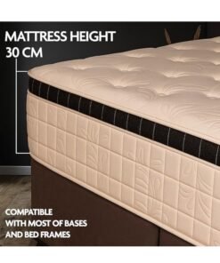 EASELIVING Hybrid Gel Memory Foam Mattress - 30cm Single Bed Medium Firm Mattress | Pocket Spring Mattress with Cooling Comfort, Edge Support and Pressure Relief | 10-Year Warranty (90x190 cm)