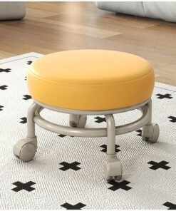 DubaiGallery Low Rolling chair Stool with Wheels, Round Rolling Seat Stools,Roller Seat Wheel Stool Round Rolling Seat, Stool with 360 Degree Universal Wheels