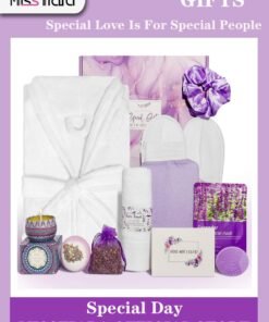 MissTiara Gift Baskets for Women - Birthday Gift Box Set Contains 12 Items Inspirational Gifts, Relaxing Spa Treatment Packages for Women Friendship, Female Friend Gift Sets