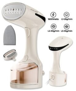 DOSCHER [Upgrade]1600 Watts Handheld Garment Steamer – Portable Steam Iron for Clothes with 3 Steam Levels & 25s Fast Heat-up, Wrinkle Remover