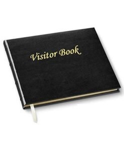 True-Ally Visitors Guest Notebook/Visitor Log Book/Visitor Registration Book/Business/Hotels/Guest Houses/Reception Faux Leather Cover Business Supplies