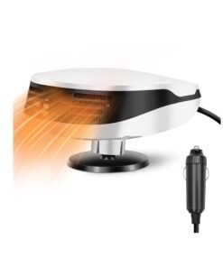 SYOSI Portable Car Heater Defroster, Portable Car Fan Heater, 12V Fast Heating Defrost Defogger, 150W Fast Heating or Cooling Fan Car Heater, Automobile Windscreen Fan for Cars, Trucks