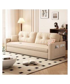 Organized Home Microfibres leather sofa bed dual-purpose foldable small apartment living room retractable multifunctional office apartment 2024 new
