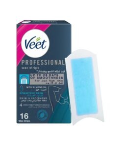 Veet Hair Removal Easy-Gel Wax Strips Bikini And Underarm For Sensitive Skin Soothing Blue Cornflower Fragrance