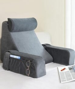 Garlo Reading Pillow for Sitting in Bed Adult, Back Pillow for Bed Sitting up, Reading & Bed Rest Pillows for Watching TV/Reading, Gaming, Resting in Bed, Couch or Floor
