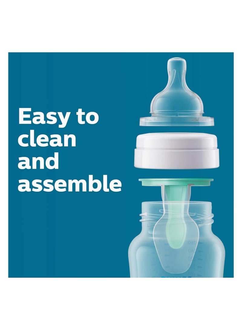 Philips Avent Pack Of 4 Anti Colic Bottle With Air Free Vent, 9Oz, Blue - Image 4