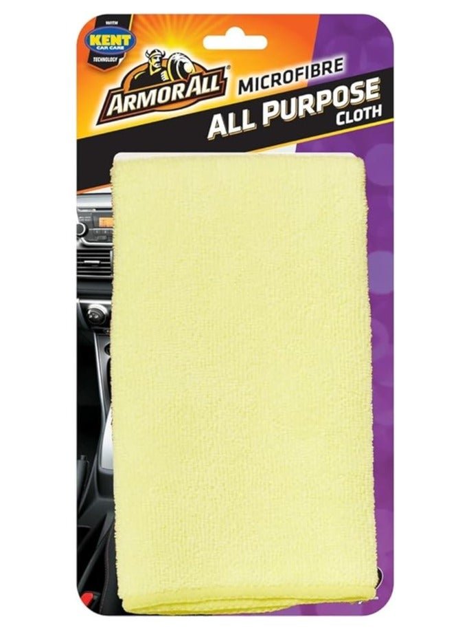 ARMOR ALL Microfibre All Purpose Cloth, Durable And 8 Times More Absorbent Than Normal Towel, 1 Piece Multi Colour