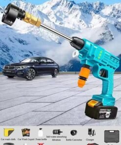 DUNISO High Pressure Washer, Powerful Car Floor Washing Pump, Portable Cordless Electric High Pressure Washer with 5-meter Hose and Mechanical Storage Box, for Cleaning Bikes, Motorcycles, Cars, Floors, Driveways and Gardens