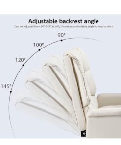 Alternative view of Arabest Ergonomic Office Chair with Footrest Backrest PU Leather, Executive Chair High Back Adjustable Home Desk Chair Swivel Computer Chair Gaming Chair with Lumbar Support 400lbs, White