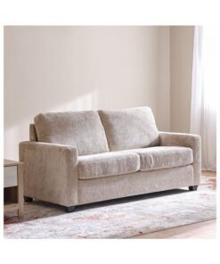 DANUBE HOME Alexis Fabric Sofa Bed - Sandstone Beige 3-Seater | Stylish & Comfortable Sofa for Living Room | Multi-Functional Furniture | Engineered Wood & Fabric | Perfect for Small Spaces | 2-Year Warranty