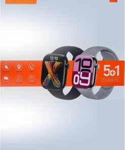 KEQIWEAR Kiqiwear KW 27 Max Multi-Function Smartwatch with GPS, Calling & Messaging | Health Manager | 5 Interchangeable Silicone Bands | Best Gift for All Ages