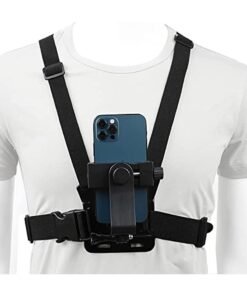 VKL Adjustable Chest Mount Harness for Sport Camera Mobile Phone Stable Strap Holder Outdoor Sports Cell Clip Installation Fixation Bracket